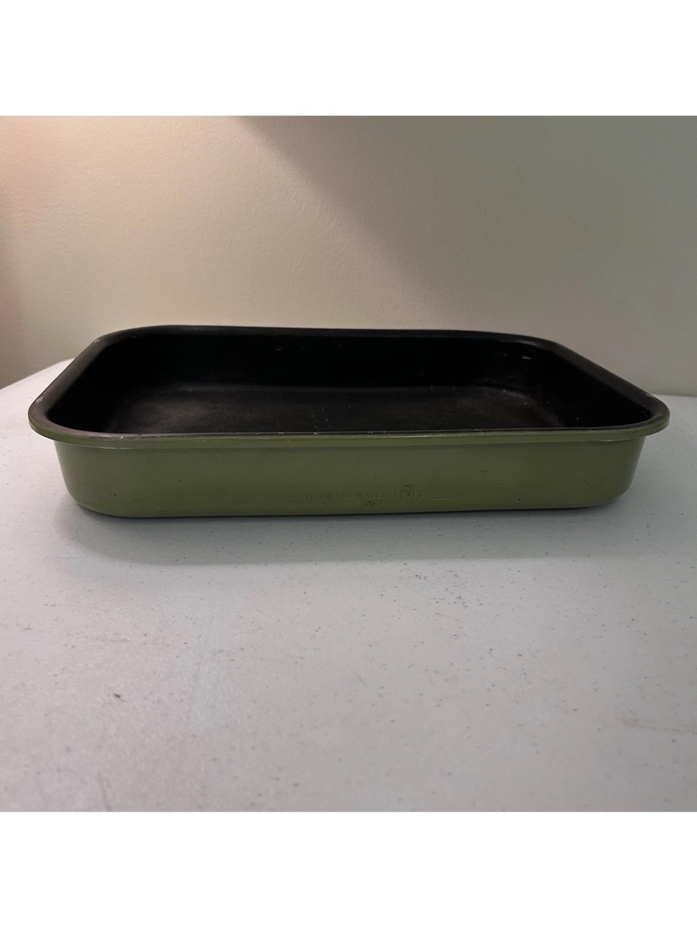 Vintage West Bend 9x13 Cake Baking Pan Aluminum USA Avocado Green RARE